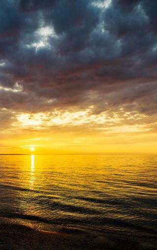 黄昏夕阳美景图片高清壁纸