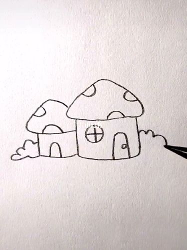 蘑菇屋_蘑菇_简笔画_童话_儿童简笔画_母婴_婴童用品