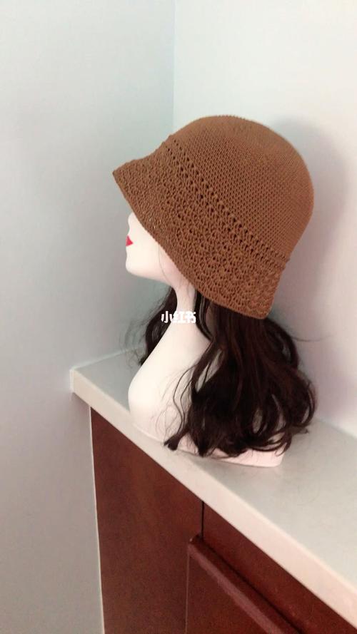手工钩织日系花纹渔夫帽洋气时尚百搭_日系_钩织_渔夫