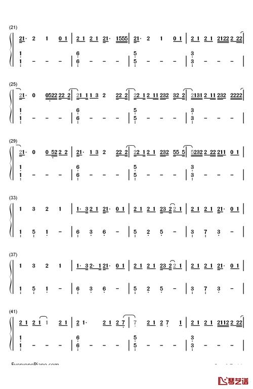 paris钢琴简谱_数字双手_the chainsmokers