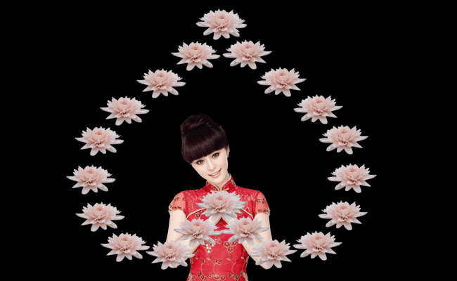 【原创】ps心形旋转