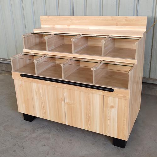 超市散称零食货架杂粮干果糖果炒货店干货商用圆形散装食品展示柜