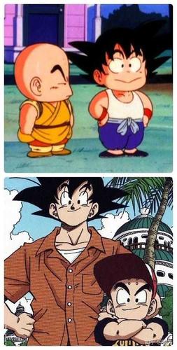 小时候的克林是有点鸡贼的和胆小的性格.可能是受到悟空的影响.