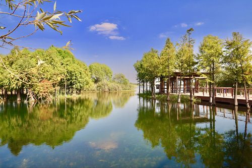 无锡贡湖湾湿地公园.
