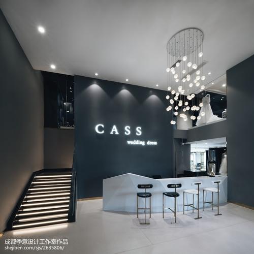 混搭风格婚纱店前厅设计图