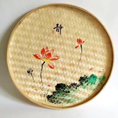 百鸟草堂2020年秋季加课预设《中国风一一手绘簸箕》,敬请期待!