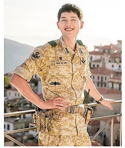 太阳的后裔宋仲基款沙漠数码特种兵迷彩服男套服军迷cs野战作训服