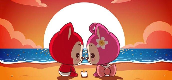 阿狸和桃子壁纸