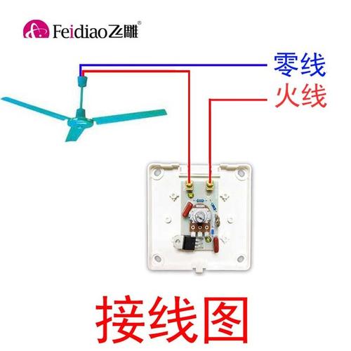 无极变速 220v 吊扇调速器旋钮风机电风扇调速开关通用 250w 飞雕明装