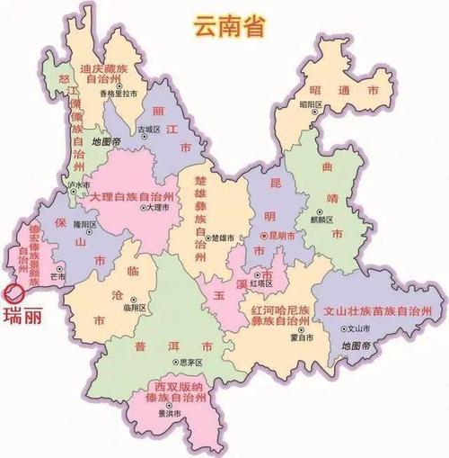 瑞丽市地理位置/来源于网络