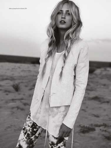 挪威版《elle》5月刊内页大片 挪威模特兼影星-aleksandra orbeck