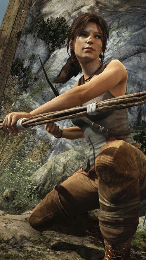 游戏古墓丽影9劳拉人物造型酷到可以做手机屏保
