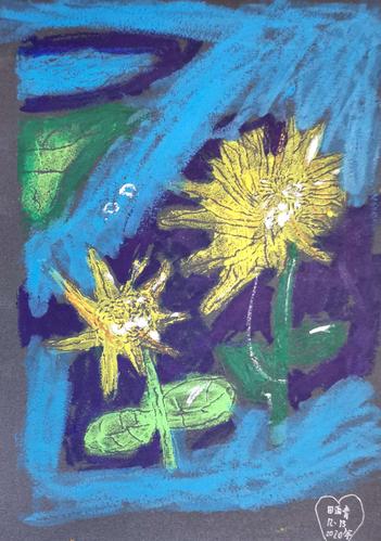 观写基础班巜粉印版画》