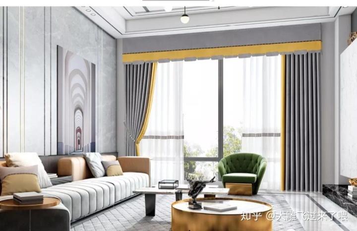 客厅撞色窗帘,不一样的视觉效果!看看工龄10多年的老师傅怎么说!