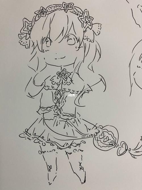 简笔画|魔法小少女_简笔画_教程_简笔画教程_文化_绘画