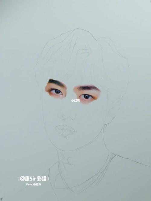 彩铅手绘 王一博绘画步骤_王一博_绘画_彩铅_手绘_文化_绘画