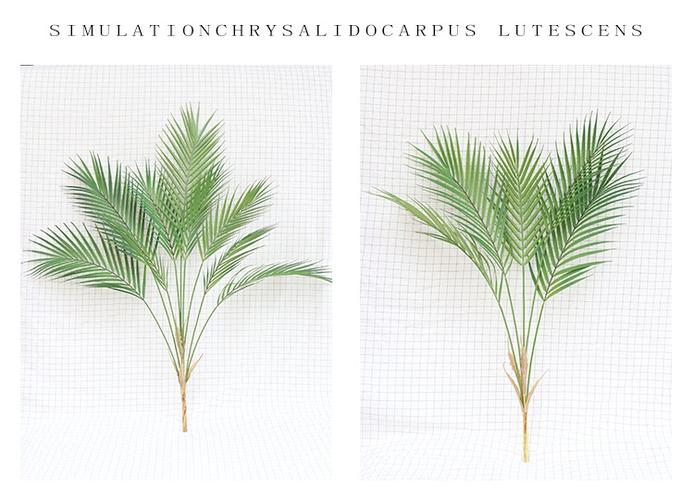 热销北欧仿真植物 棕榈叶散尾葵 凤尾竹家居婚庆摄影装饰绿植