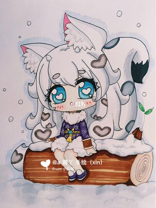 迷你世界q版头像人物手绘画线稿原创雪球球_绘画_迷你