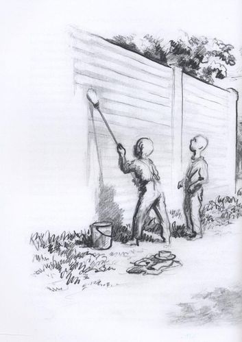 俄罗斯文学插图:《汤姆61索亚历险记》
