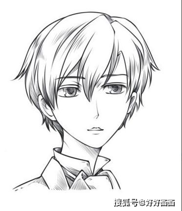 3种男生的脸型画法