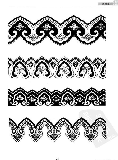 古典传统纹样图案大全——边饰篇(一)