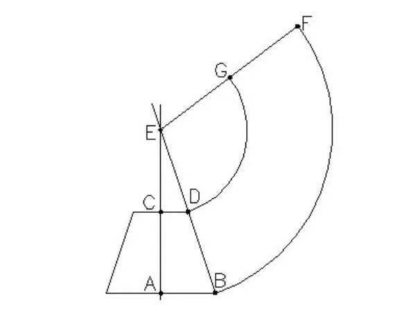 钣金高级工考试大小头手工展开图步骤教程