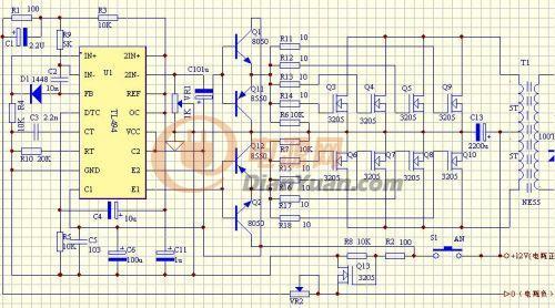 学做的494逆变电路,望高手指点