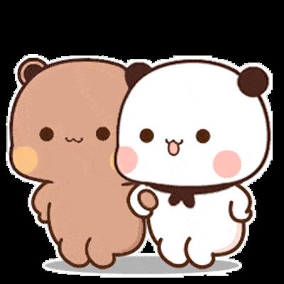 熊猫一二表情包一起蹦跶