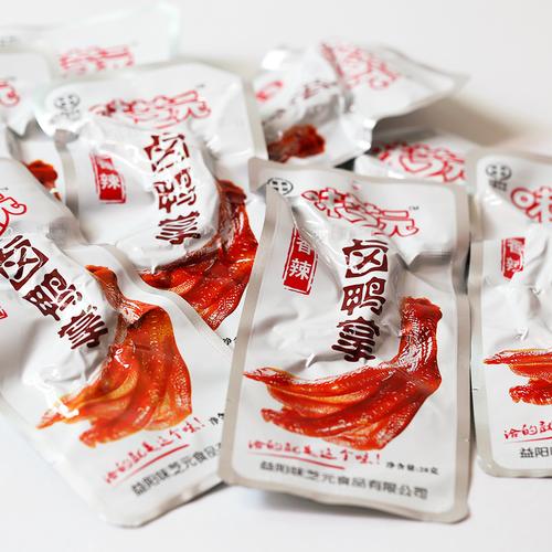 味芝元鸭掌鸭爪麻辣香辣味湖南特产超辣变态辣爆辣开胃小吃小零食