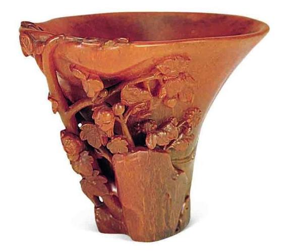 故宫珍品犀角杯,比金玉更昂贵,数量稀少
