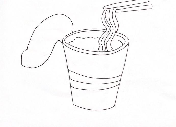 如何画方便面