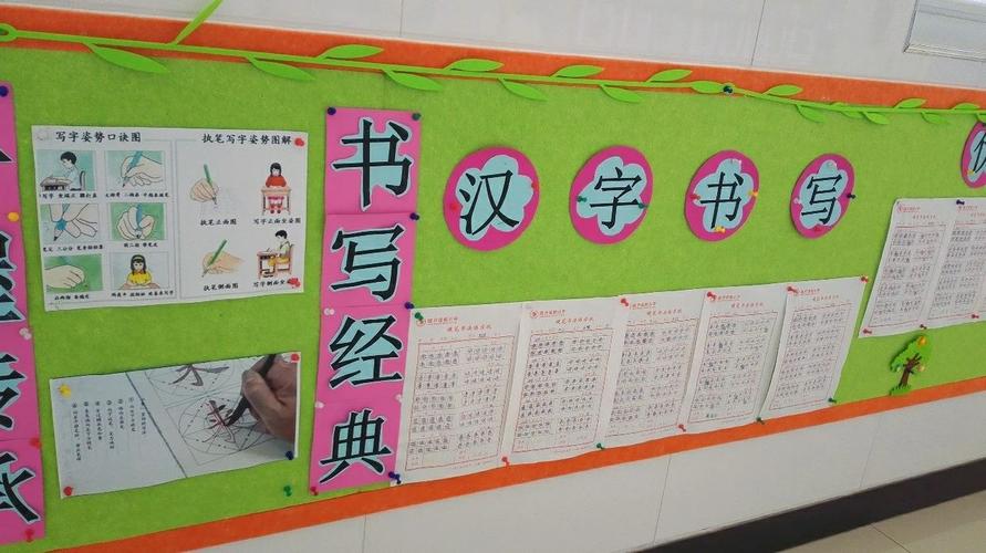 临沂佳和小学班级书写展示墙
