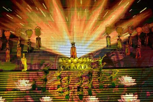 迎接暑期旅游旺季大型实景演出中华泰山封禅大典复演