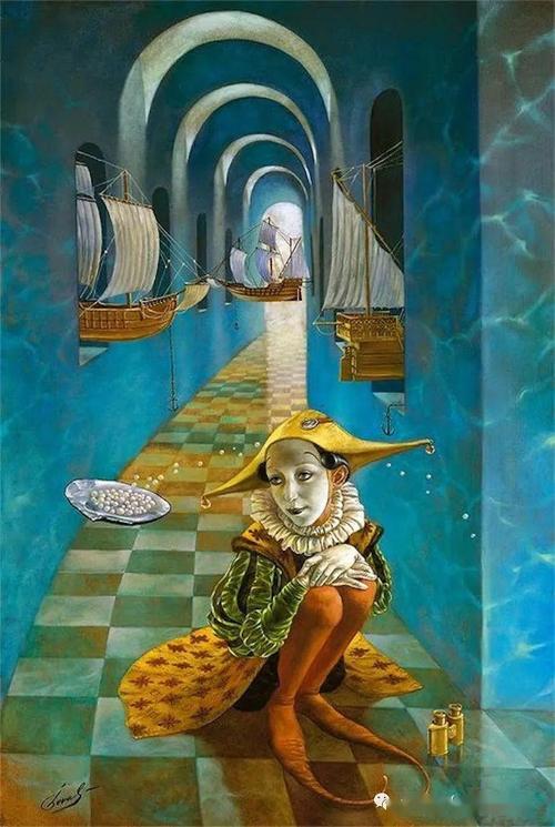 大众艺术网荒谬是逻辑的反面或现实游戏旅美俄罗斯荒诞派画家michael