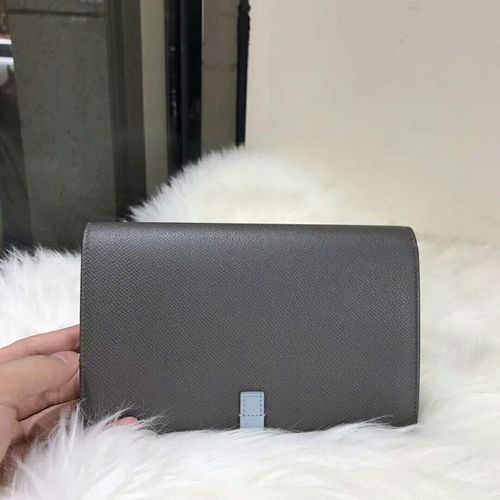 celine 赛琳大象灰拼色女士手拿钱包