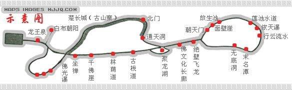 坐禅谷旅游地图