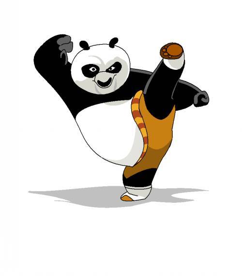 简笔画教程功夫熊猫和hellokitty快和宝贝一起学习吧