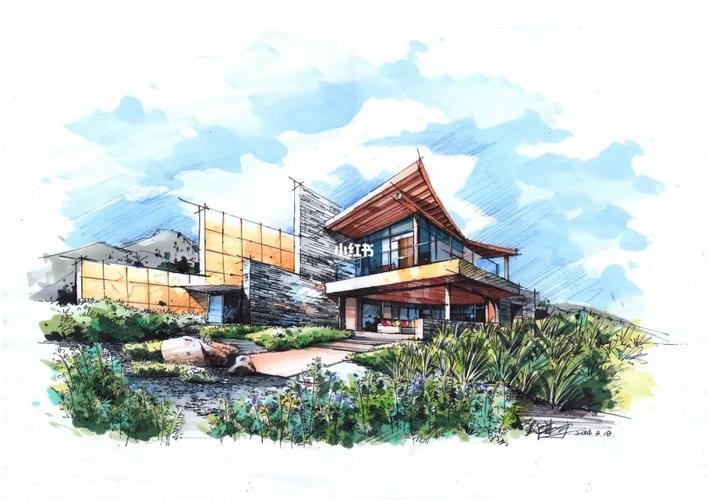 建筑手绘效果图_建筑_手绘_建筑手绘_文化_绘画