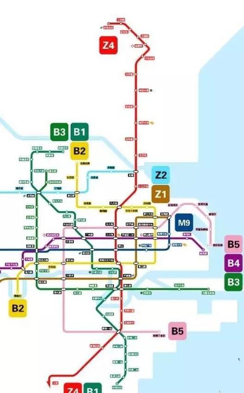 天津地铁b1线连接高新区,塘沽,上海道商圈,于家堡,中部新城