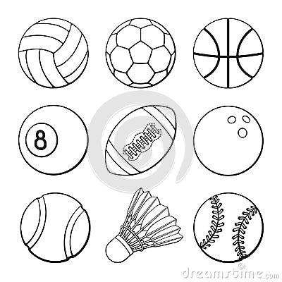 球体育运动简笔画