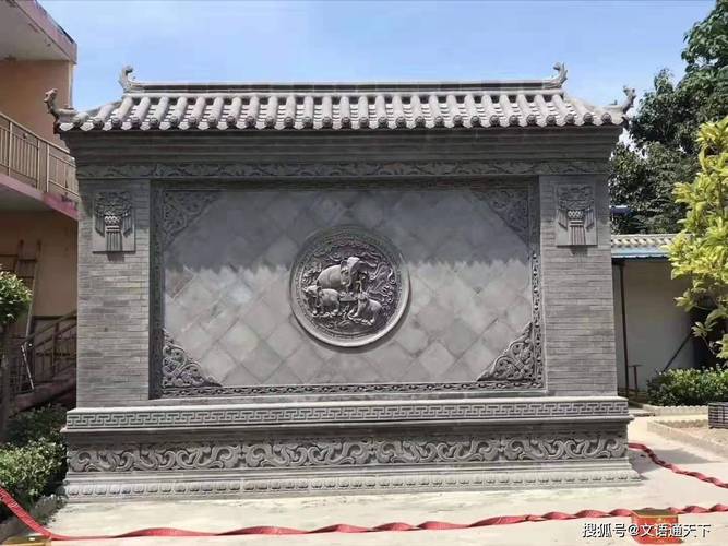 砖雕农村照壁墙图片大全