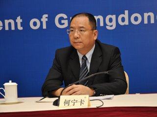 珠海市市委副书记,市长何宁卡