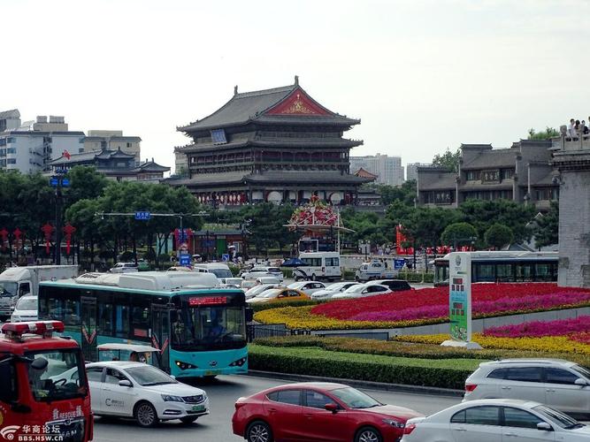 西安钟鼓楼街景掠影