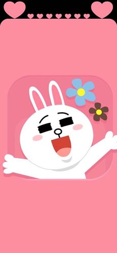 【iphone x 小耳朵壁纸】兔