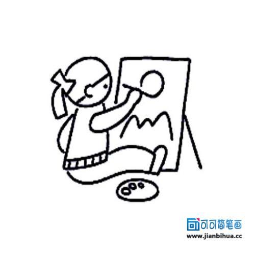 小朋友画画简笔画教你如何画妈妈 勤劳的妈妈简笔画教程如何绘画关于