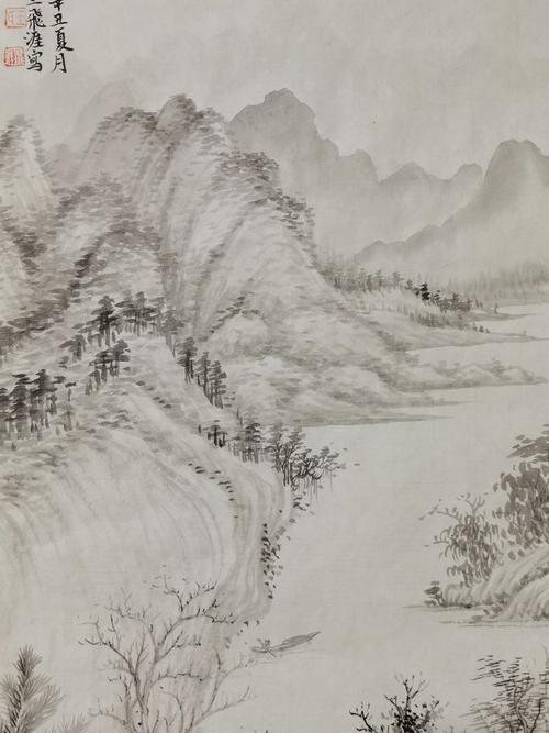 王飞涯传统国画山水作品