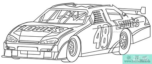赛车简笔画大全