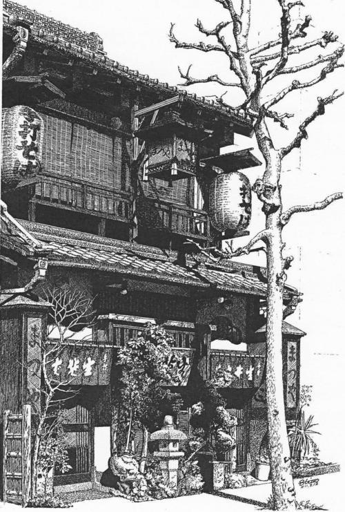 钢笔画:细腻的笔触,不仔细看还以为是黑白照片!