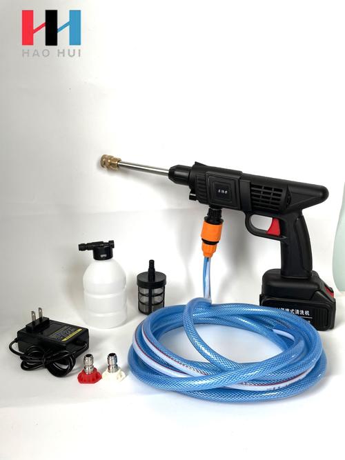 无线洗车锂电池水枪 洗车高压水泵 车用便携电动家用洗车机器工具