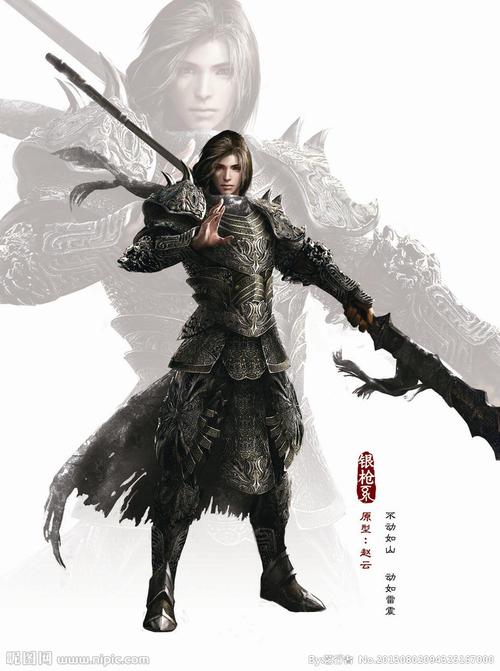 《御龙在天》六系职业原画; 银枪系: 不动如山动如雷震; 银枪.jpg